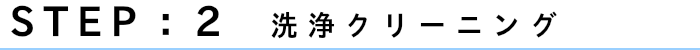 STEP2 洗浄クリーニング